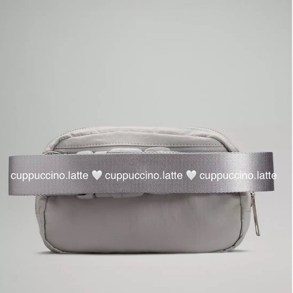 lululemon belt bag seal grey Everywhere Wordmark Crossbody 1L NWT ORIGINAL Lululemon Athletica Everywhere